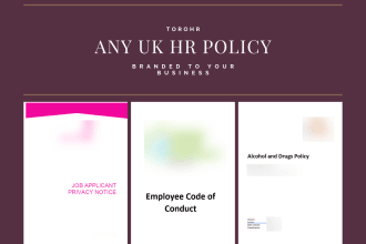 create or revise any UK HR policy to suit your needs