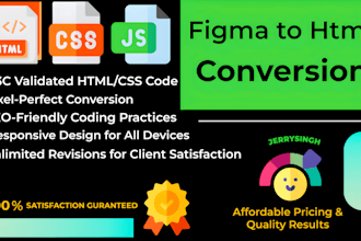convert figma designs to HTML, CSS, js, PSD, and wordpress