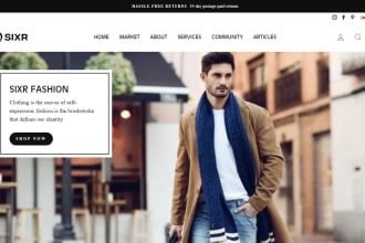 design a shopify clothing store or website