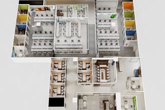 create 2d to 3d floor plan visualizations in 24 hours