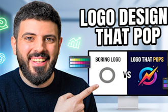 create a modern minimalist company business logo design