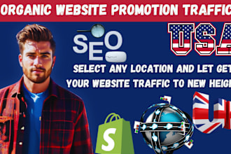 conduct organic USA, uk website link promotion to increase sales