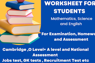 expertly crafted worksheets exam papers in science, math and english
