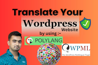 translate your wordpress website into any language using polylang or wpml