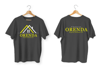 design a t shirt with logo for start up of company