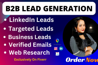 do highly targeted linkedin b2b lead generation and verified emails