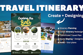 create travel itinerary designs