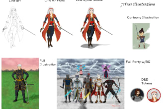 illustrate your rpg characters for fantasy and others