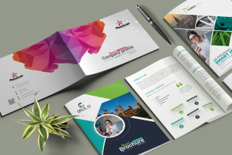 design company profile and brochure by indesign or ai