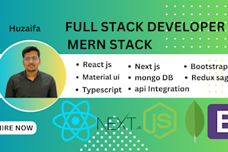 create a scalable full stack app using react, next, nodejs, mongodb