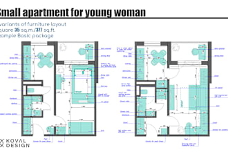 create a 2d furniture layout plan for your apartment