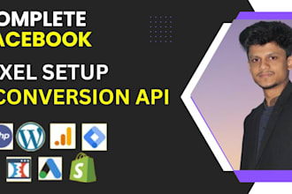 setup facebook pixel and conversion API, ga4 server side tracking with GTM