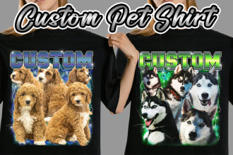 creative custom vintage bootleg rap pet shirt