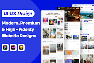 do figma website design or web UI UX mockup in figma