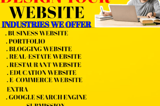 design website  of realestate ,portfolio , taxi on wordpress or square space