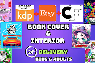 do bold and easy kids adults coloring book for kdp, etsy that sell