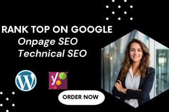optimize onpage  and technical SEO using yoast and rank math