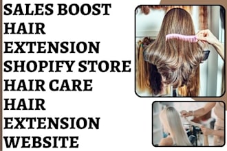 design hair website salon website beauty website hair extension website