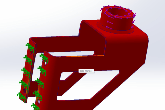 fea analysis for machined parts, and assembly