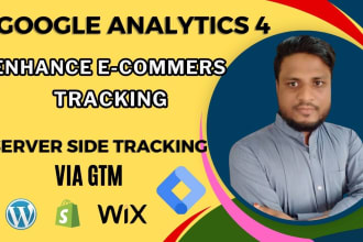 fix or setup google analytics 4,gtm, ga4 enhance ecommerce tracking,