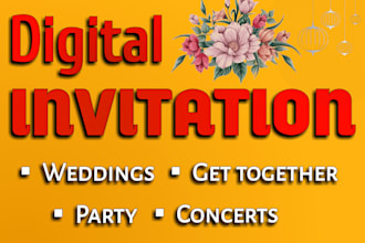 do digital invitation card design