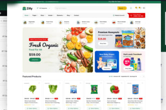 develop restaurant, catering, baking and groceries ordering websites