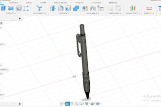 design 3d cad model and 2d drawing in fusion360,solidworks,inventor,creo,catia