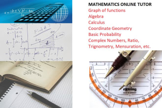 be your mathematics tutor for ratio algebra trigonometry calculus etc