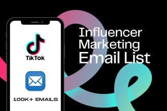 provide niche targeted tiktok email contacts for influencer marketing