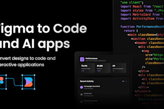 convert figma, xd, or PSD to react or nextjs website
