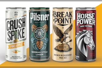 do label for beer, energy drink, juice, beverages, can, soda, cola