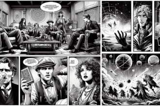 draw comic manga do illustration storyboard anime style comic script cartoon art