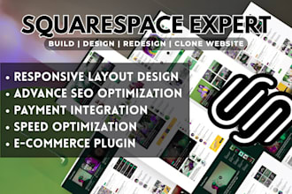 design redesign squarespace website developer clone squarespace website expert