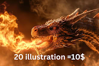 create concept fantasy ai image art landscape illustration