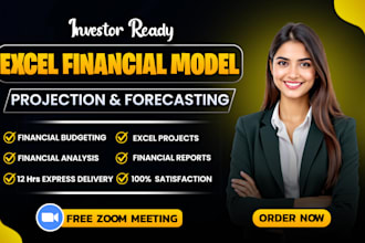 build excel financial models, forecasting, budget, projections, analysis reports