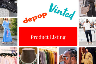 list items on your depop, vinted shop