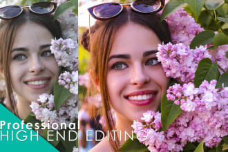 do high end photo retouch for portraits and events