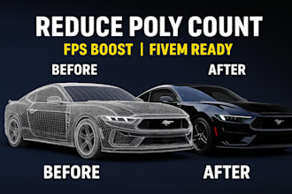 optimize and reduce poly count of your fivem vehicle models