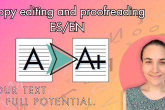 copy edit and proofread your text