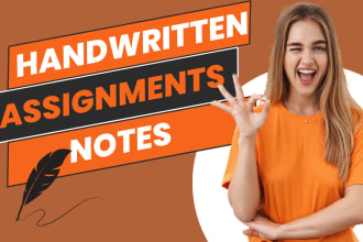 do handwritten assignments, notes and other stuff