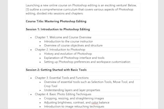 write online course content for any subject