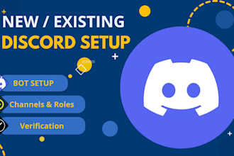 setup or manage any type of new and existing discord server