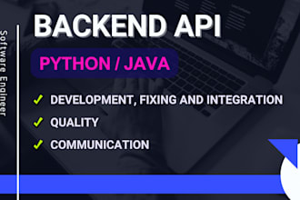 build, fix or integrate an API in python or java