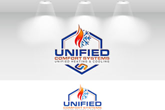do awesome unique professional contractor logo design