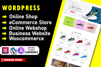 build online woocommerce store ecommerce webshop website in wordpress