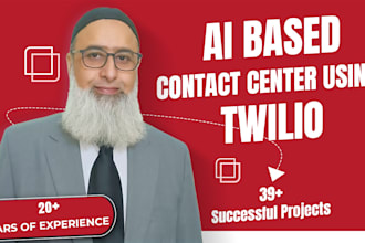 develop ai based call center using twilio