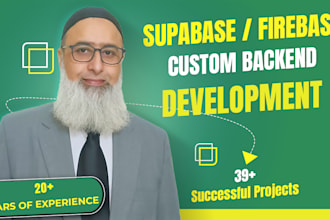 develop firebase or supabase backend for your mobile apps