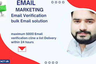 provide a clean email list, verified date email