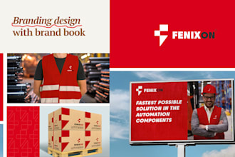 design professional branding package with brand guide, brandbook, style guide
