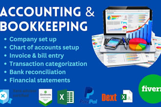 setup, catch up and do your bookkeeping in quickbooks online